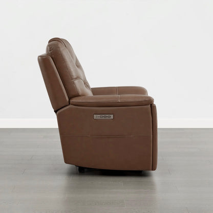 Ramos Genuine Leather Zero Gravity Power Recliner with Power Headrest