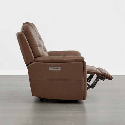 Ramos Genuine Leather Zero Gravity Power Recliner with Power Headrest