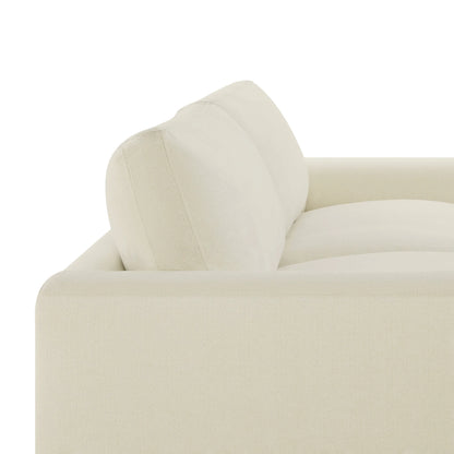 Keaton Performance Fabric 3-Seater Sofa with Ash Wood Base (99'')