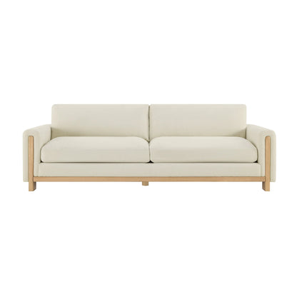 Keaton Performance Fabric 3-Seater Sofa with Ash Wood Base (99'')