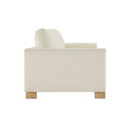 Keaton Performance Fabric 3-Seater Sofa with Ash Wood Base (99'')