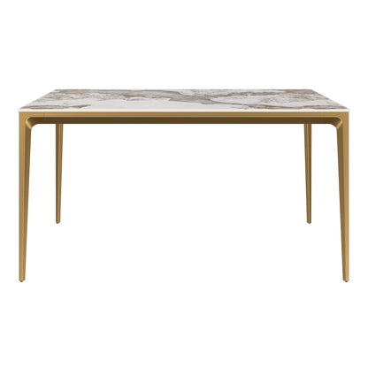 63" Teresa Rectangle Sintered Stone Dining Table