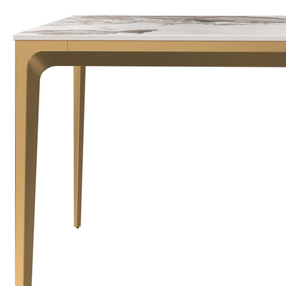 63" Teresa Rectangle Sintered Stone Dining Table