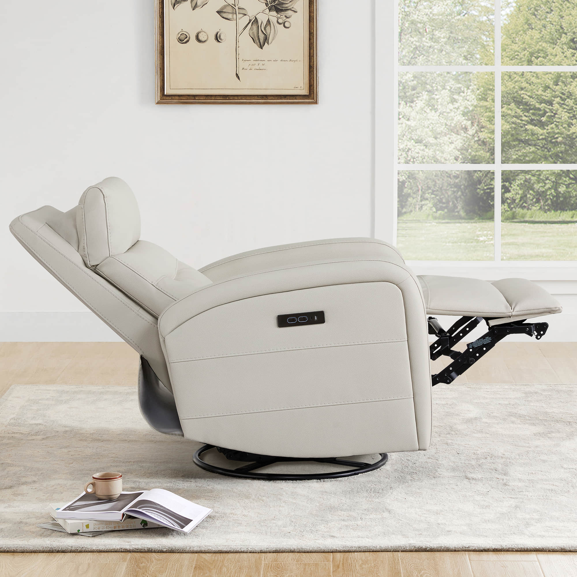 Theo Power Swivel Glider Recliner