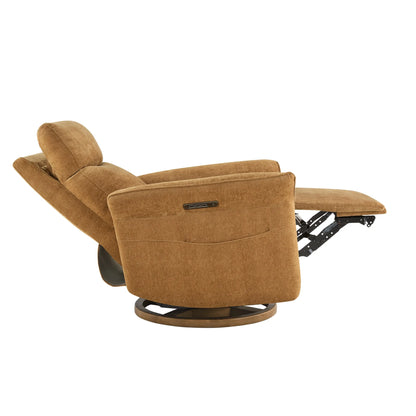 Vinca Power Swivel Nursery Glider Recliner with Power Lumbar & Headrest