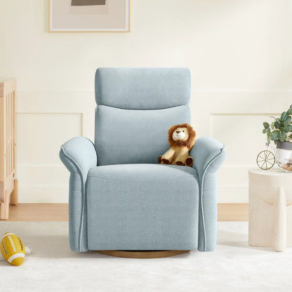 Vinca Power Swivel Nursery Glider Recliner with Power Lumbar & Headrest