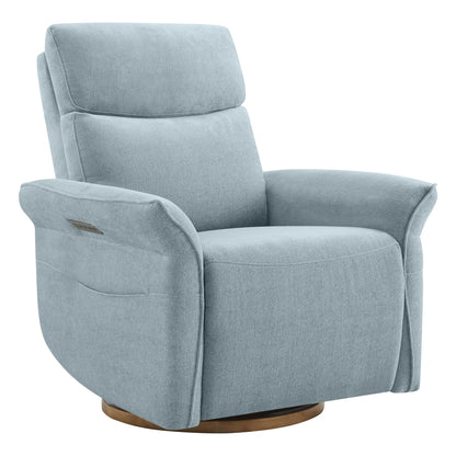 Vinca Power Swivel Nursery Glider Recliner with Power Lumbar & Headrest