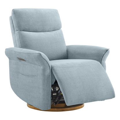 Vinca Power Swivel Nursery Glider Recliner with Power Lumbar & Headrest