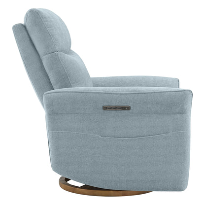 Vinca Power Swivel Nursery Glider Recliner with Power Lumbar & Headrest