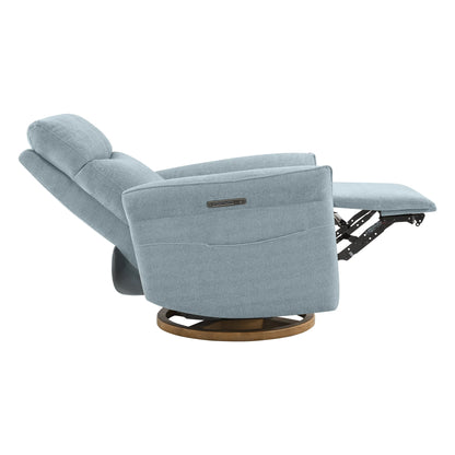 Vinca Power Swivel Nursery Glider Recliner with Power Lumbar & Headrest