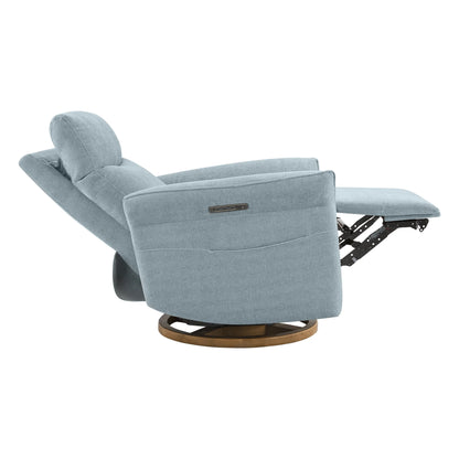 Vinca Power Swivel Nursery Glider Recliner with Power Lumbar & Headrest