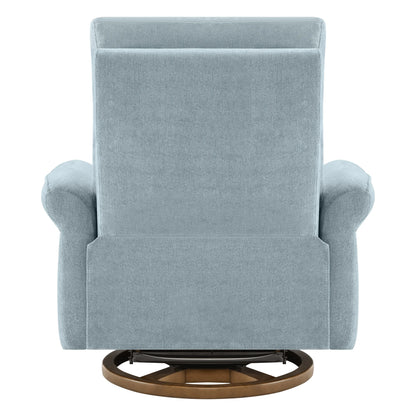 Vinca Modern Power Swivel Glider Recliner with Power Lumbar & Headrest