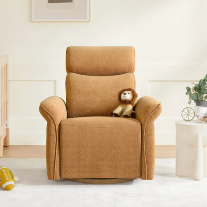 Vinca Power Swivel Nursery Glider Recliner with Power Lumbar & Headrest