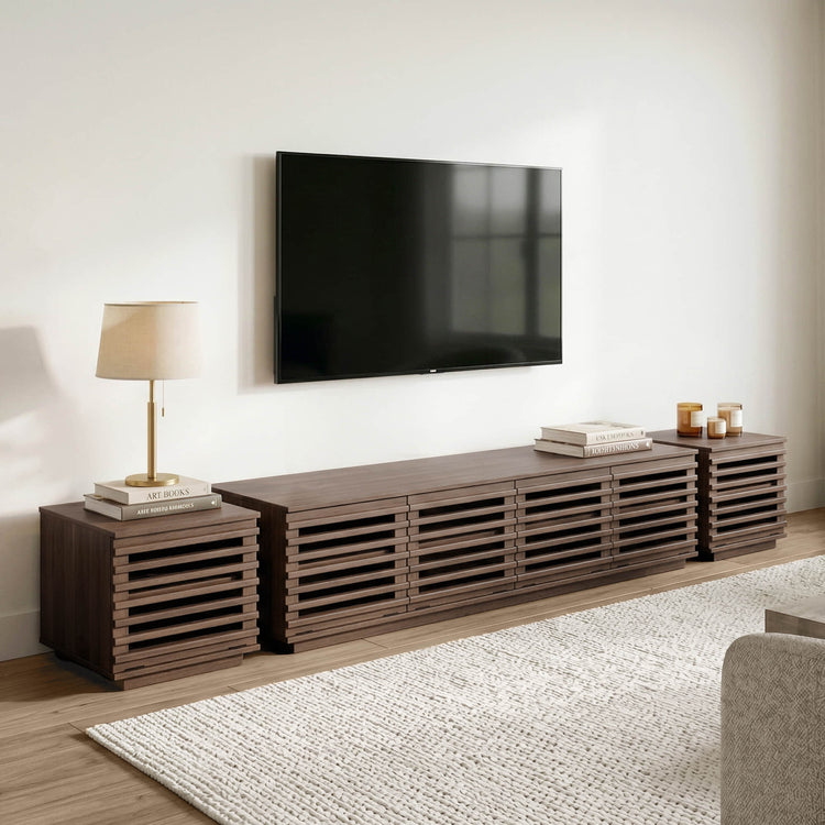 Violet Modular TV Stand with LED Lighting