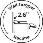 2.6" Wall Hugger Recline