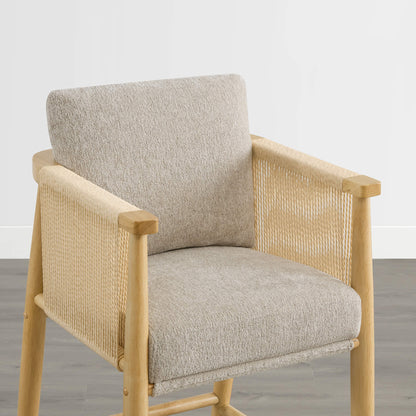 Willie Modern Rope Counter Stools (Set of 2）