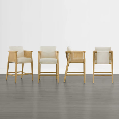 Willie Modern Rope Counter Stools (Set of 2）