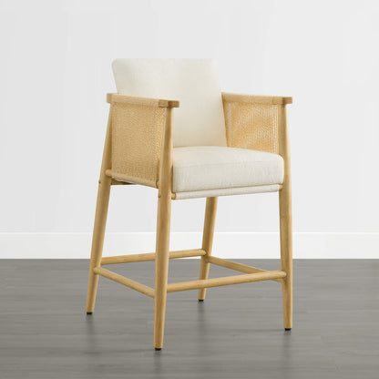 Willie Modern Rope Counter Stools (Set of 2）