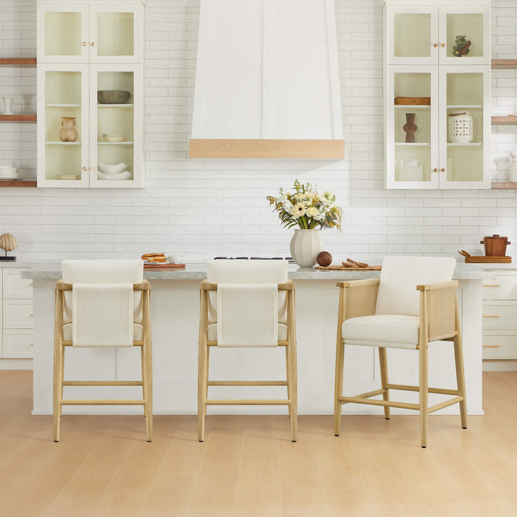 Willie Modern Rope Counter Stools (Set of 2）