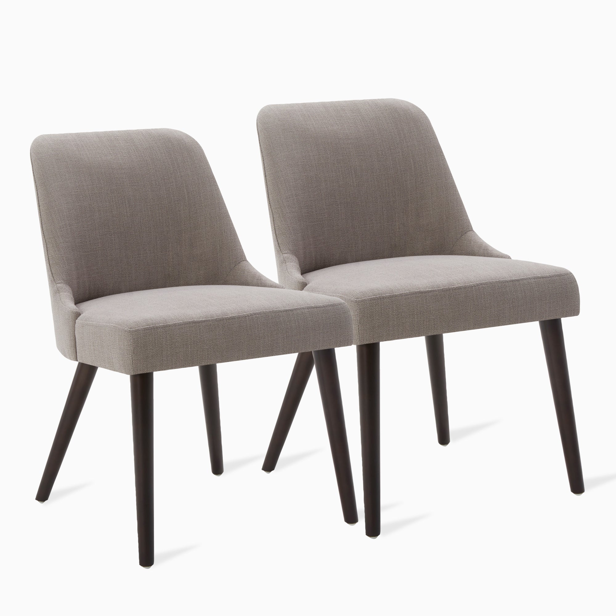 CHITA LIVING-Rhett Dining Chair (Set of 2)-Dining Chairs-Performance Fabric-Flint Gray-