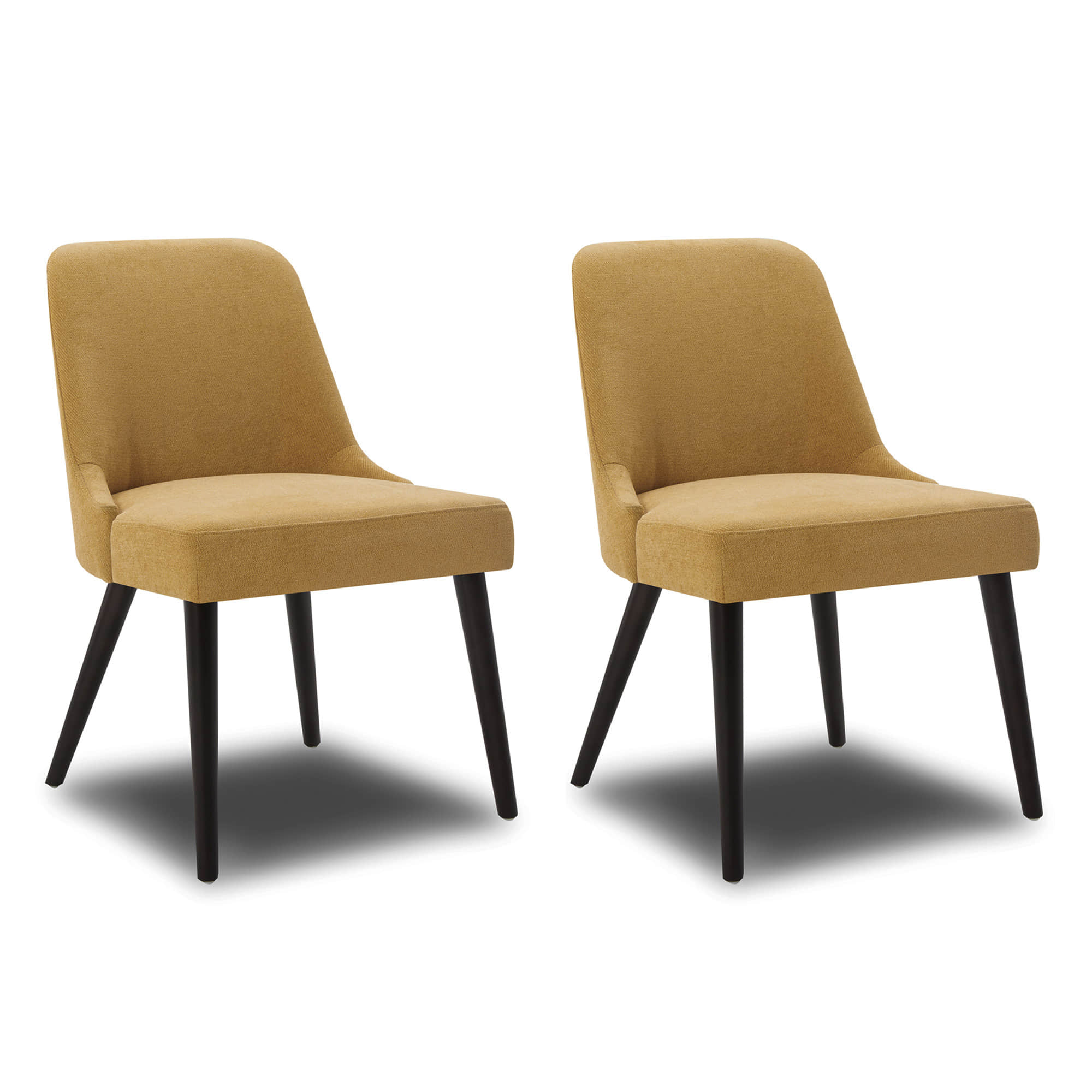 CHITA LIVING-Rhett Dining Chair (Set of 2)-Dining Chairs-Fabric-Canary Yellow-