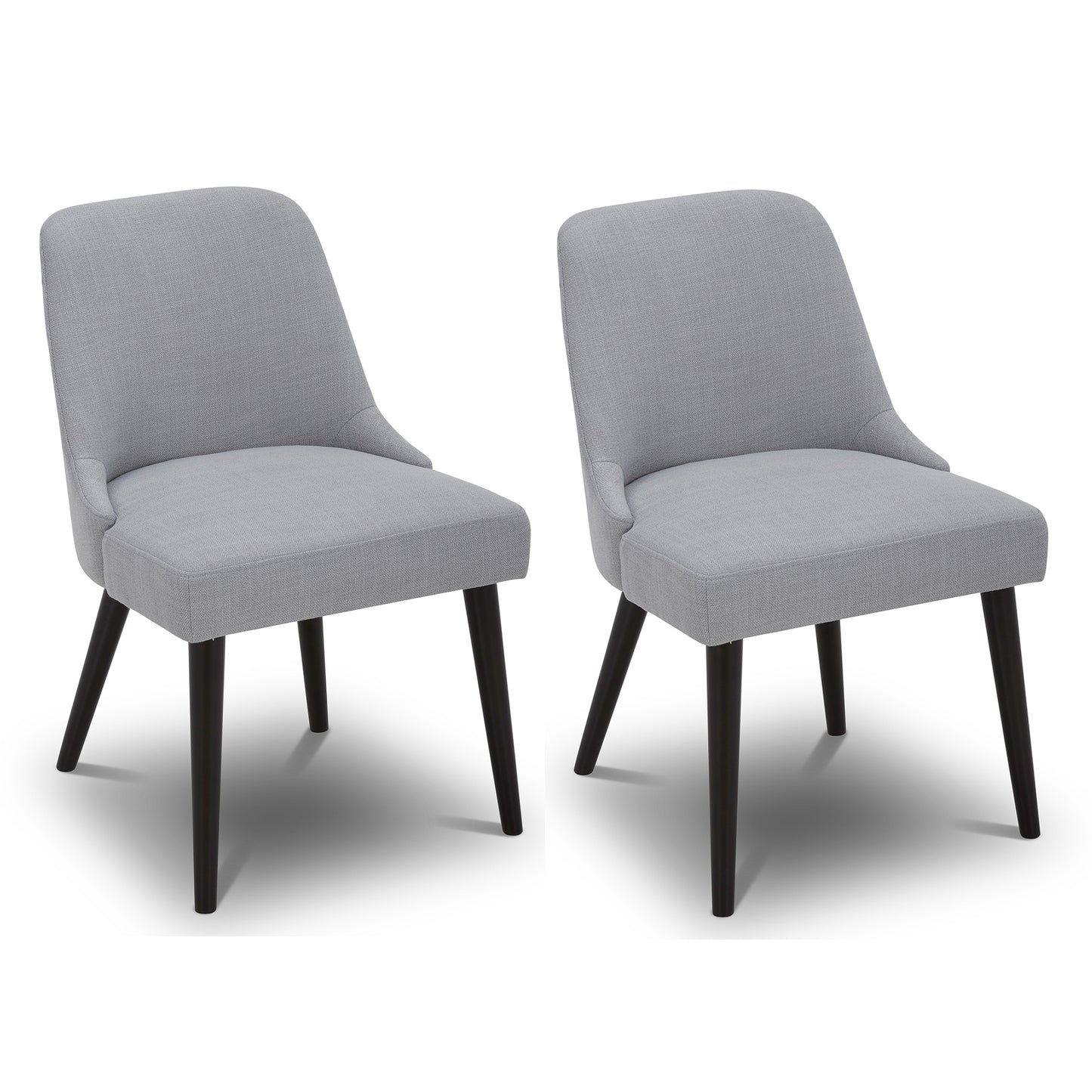 CHITA LIVING-Rhett Dining Chair (Set of 2)-Dining Chairs-Performance Fabric-Light Grey-