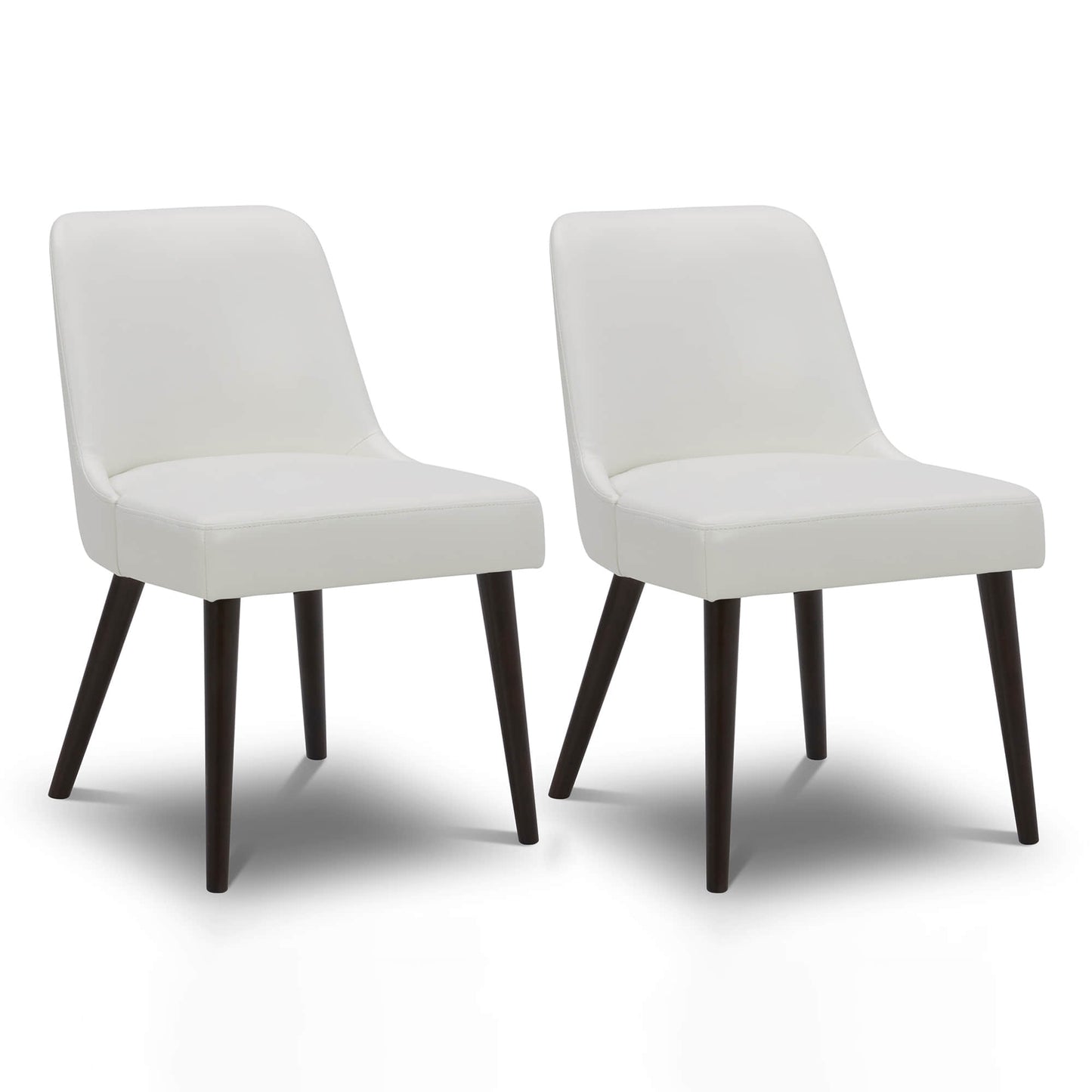 CHITA LIVING-Rhett Dining Chair (Set of 2)-Dining Chairs-Faux Leather-Off White-