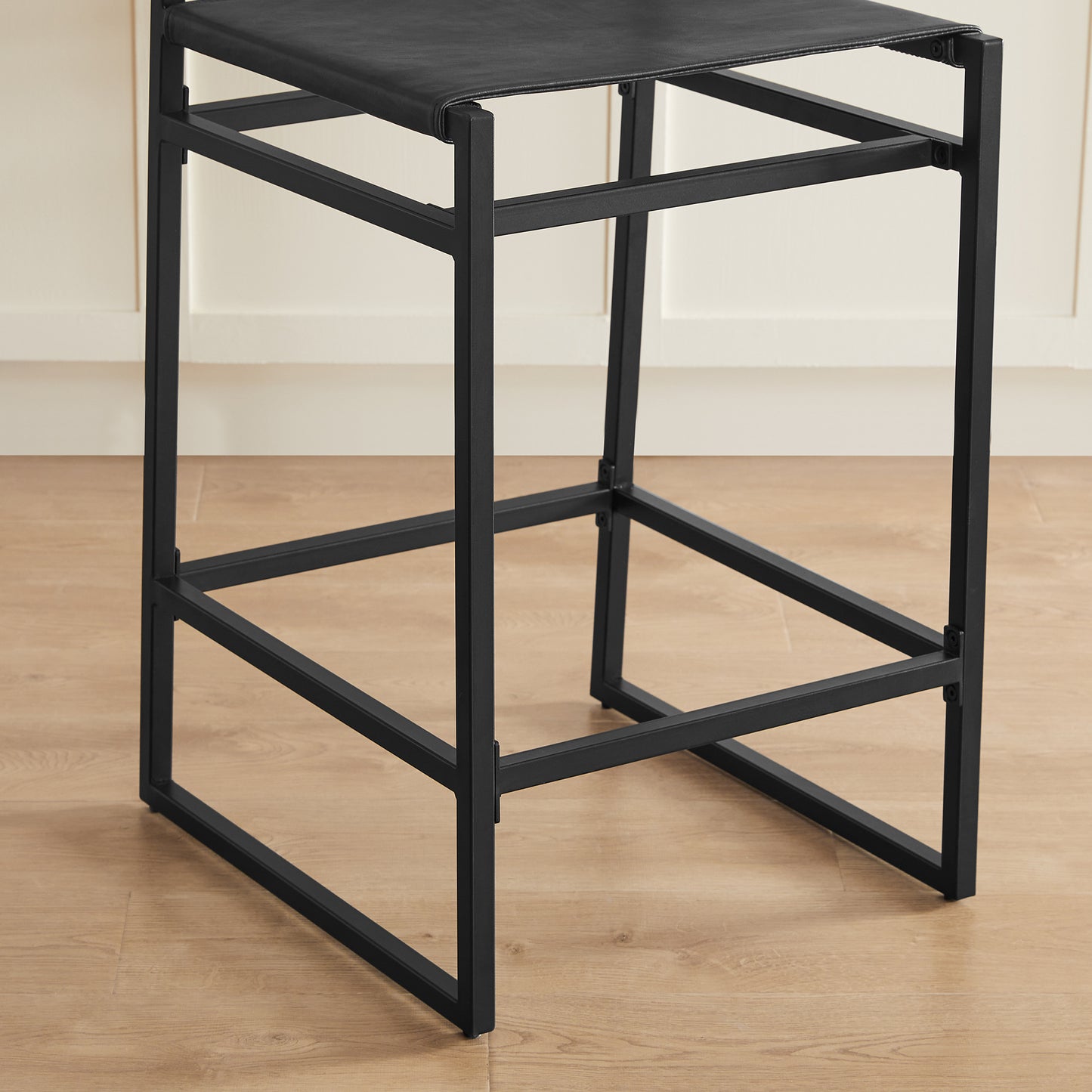 Emmy Faux Leather Contemporary Counter Stool