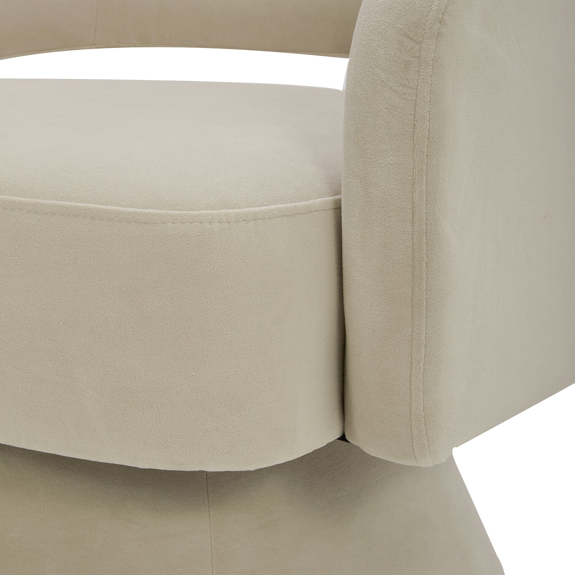 CHITA LIVING-Ambre Swivel Accent Chair-Accent Chair-Velvet-Creamy Gray-