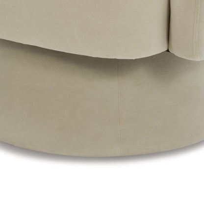 CHITA LIVING-Ambre Swivel Accent Chair-Accent Chair-Velvet-Creamy Gray-