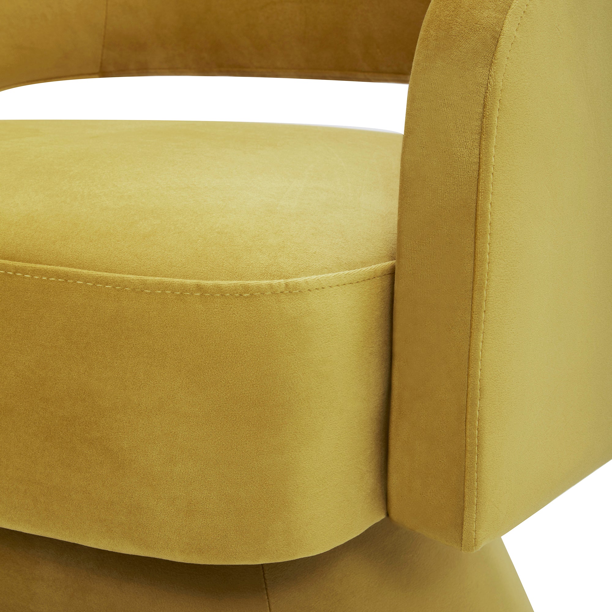 CHITA LIVING-Ambre Swivel Accent Chair-Accent Chair-Velvet-Yellow-
