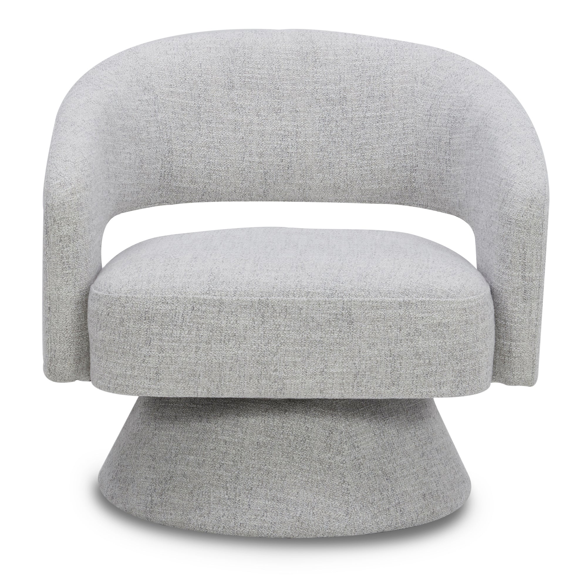 CHITA LIVING-Ambre Swivel Accent Chair-Accent Chair-Fabric-White (Multi-Colored)-