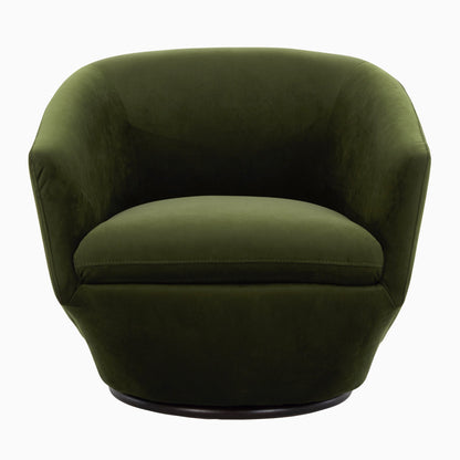 CHITA LIVING-Aria Swivel Arm Accent Chair-Accent Chair-Velvet-Green-