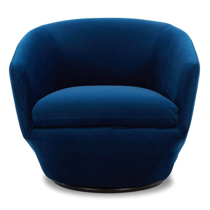 CHITA LIVING-Aria Swivel Arm Accent Chair-Accent Chair-Velvet-Blue-