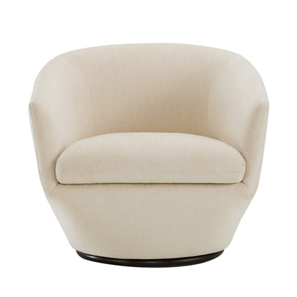 CHITA LIVING-Aria Swivel Arm Accent Chair-Accent Chair-Velvet-Cream-