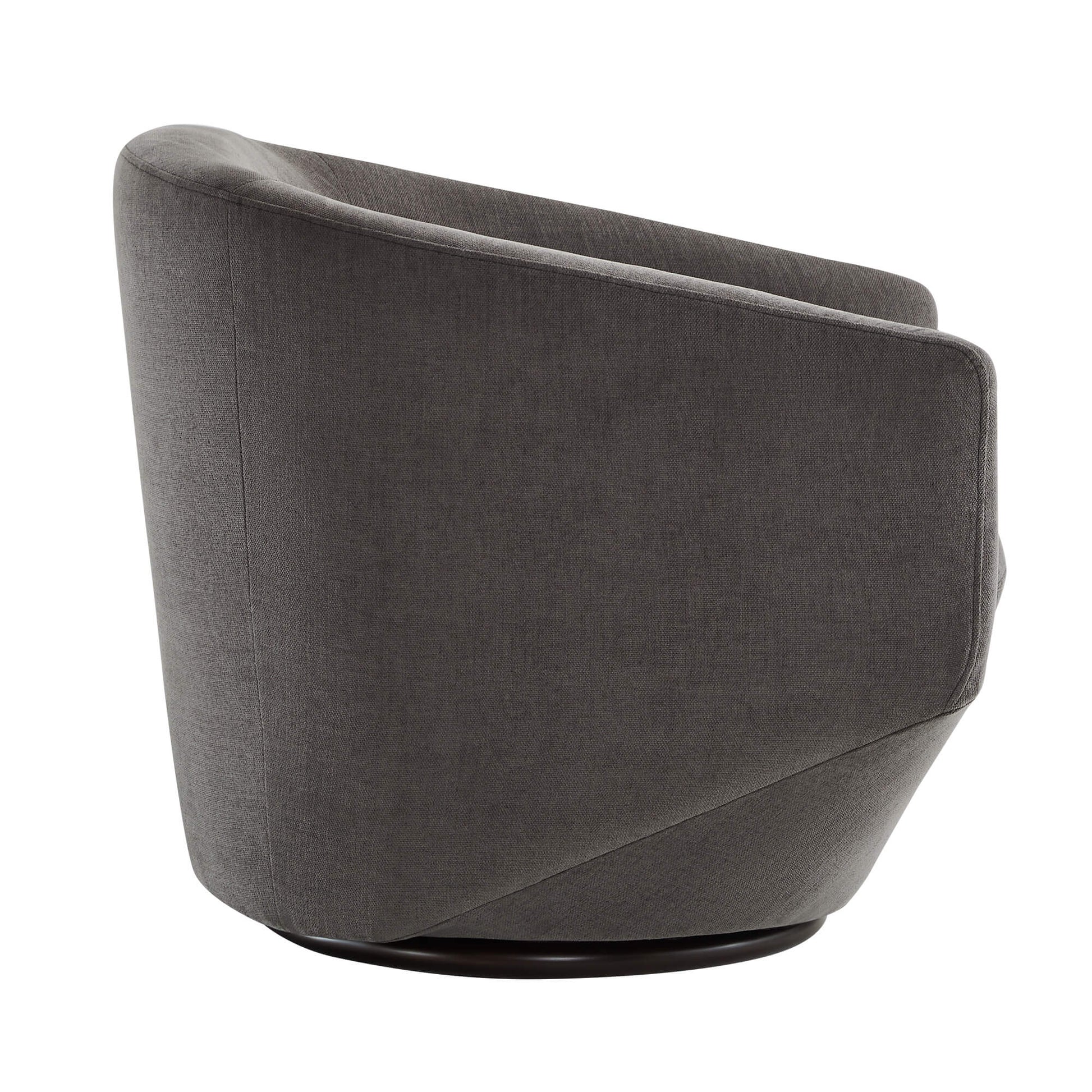 CHITA LIVING-Aria Swivel Arm Accent Chair-Accent Chair-Velvet-Gray (rPET)-