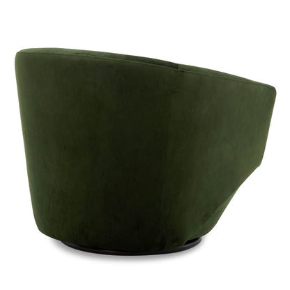 CHITA LIVING-Aria Swivel Arm Accent Chair-Accent Chair-Velvet-Green-