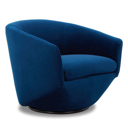 CHITA LIVING-Aria Swivel Arm Accent Chair-Accent Chair-Velvet-Blue-