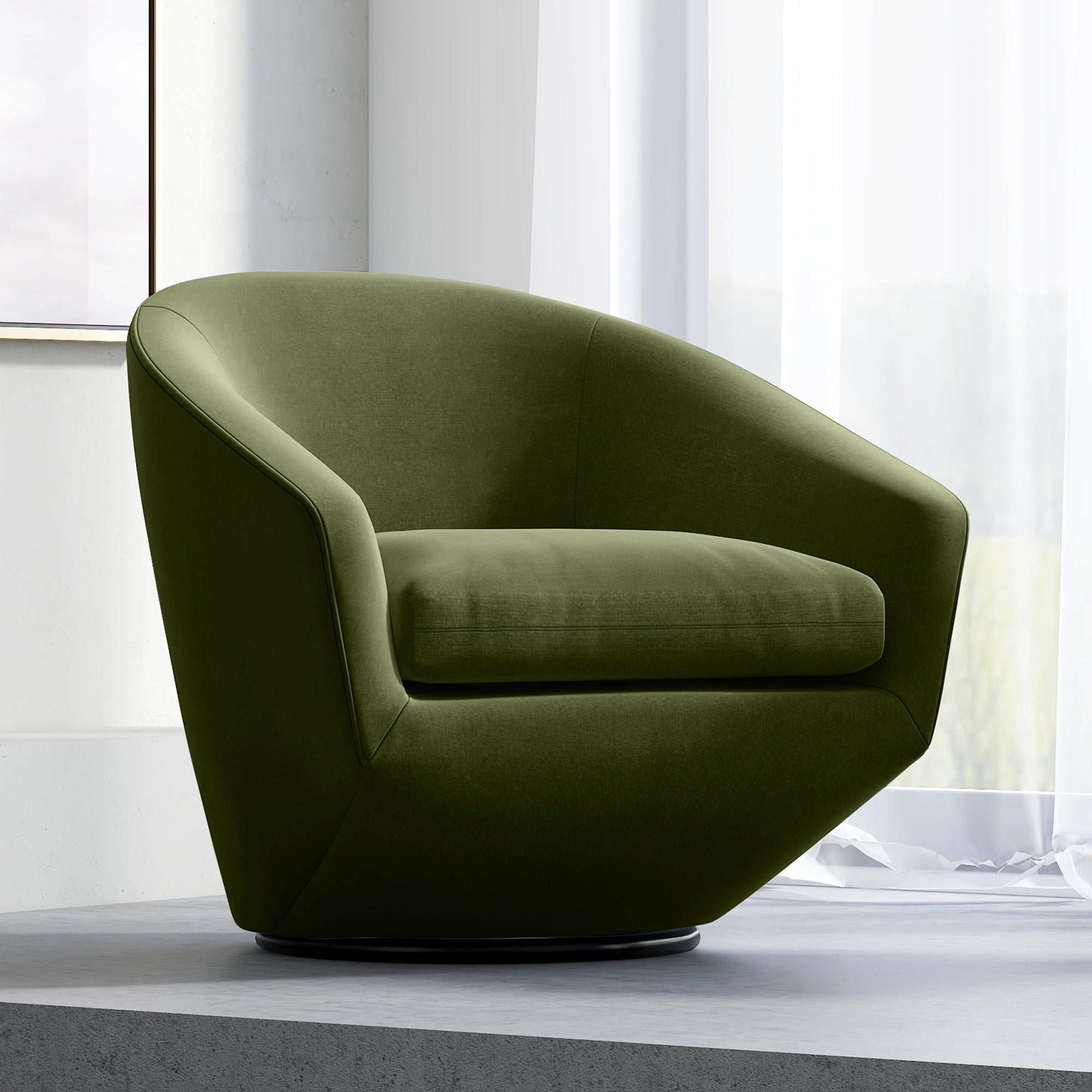 Aria Swivel Arm Accent Chair