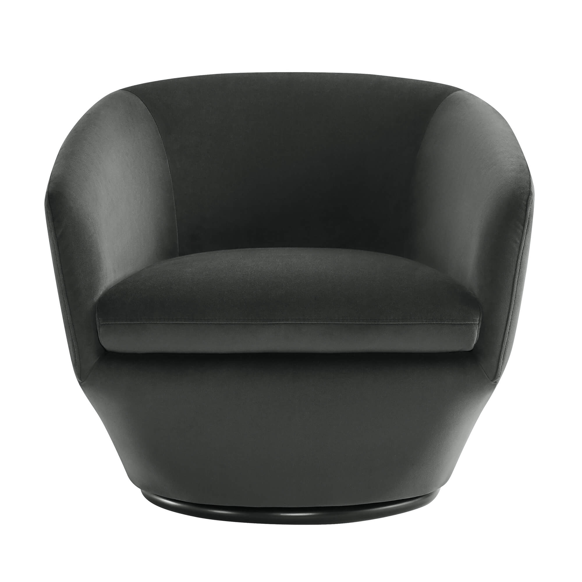 Dark gray swivel discount chair