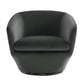 CHITA LIVING-Aria Swivel Arm Accent Chair-Accent Chair-Velvet-Dark Gray (rPET)-