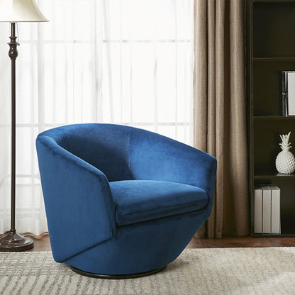 CHITA LIVING-Aria Swivel Arm Accent Chair-Accent Chair-Velvet-Blue-