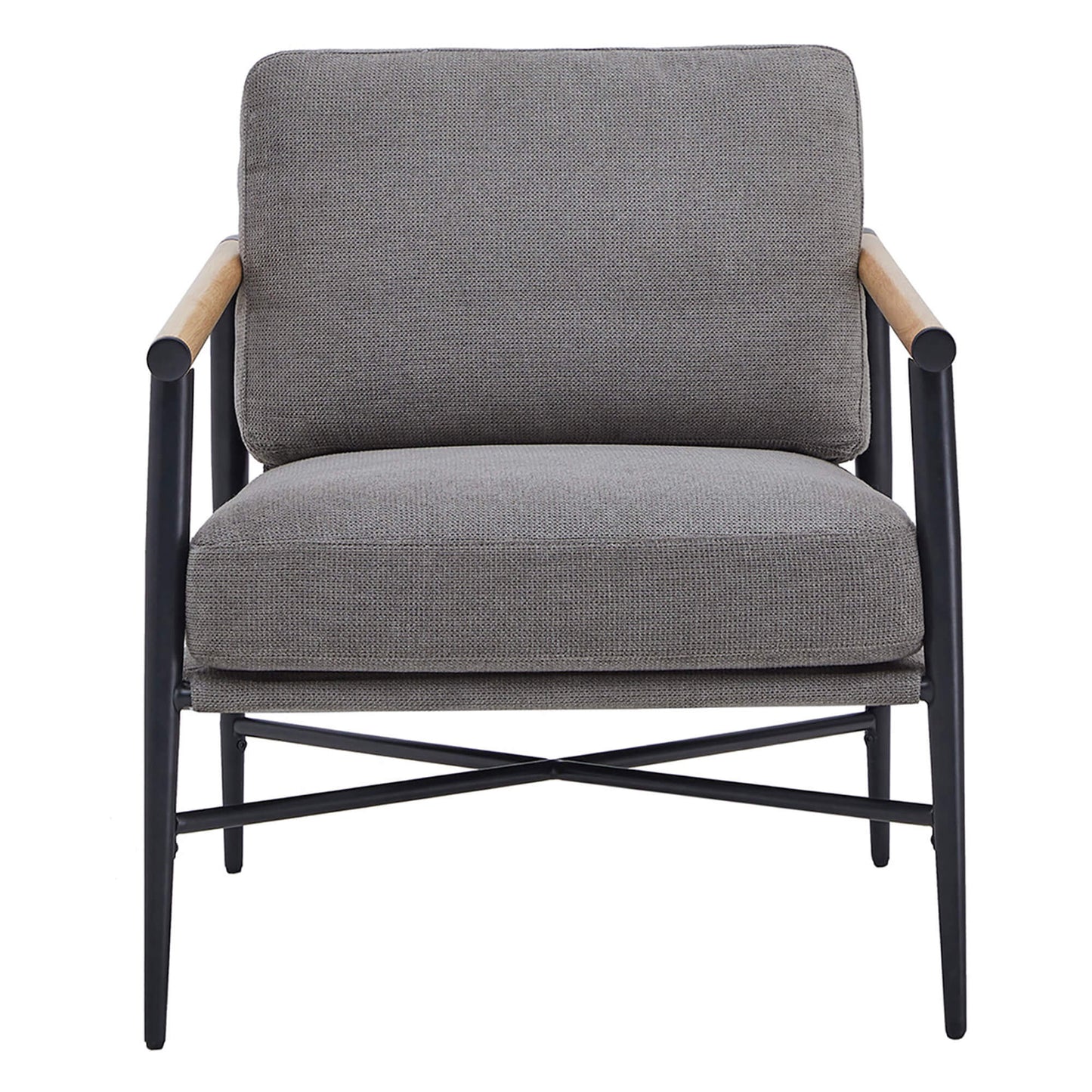 CHITA LIVING-Charlotte Modern Accent Chair-Accent Chair-Fabric-Gray-