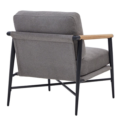 CHITA LIVING-Charlotte Modern Accent Chair-Accent Chair-Fabric-Gray-