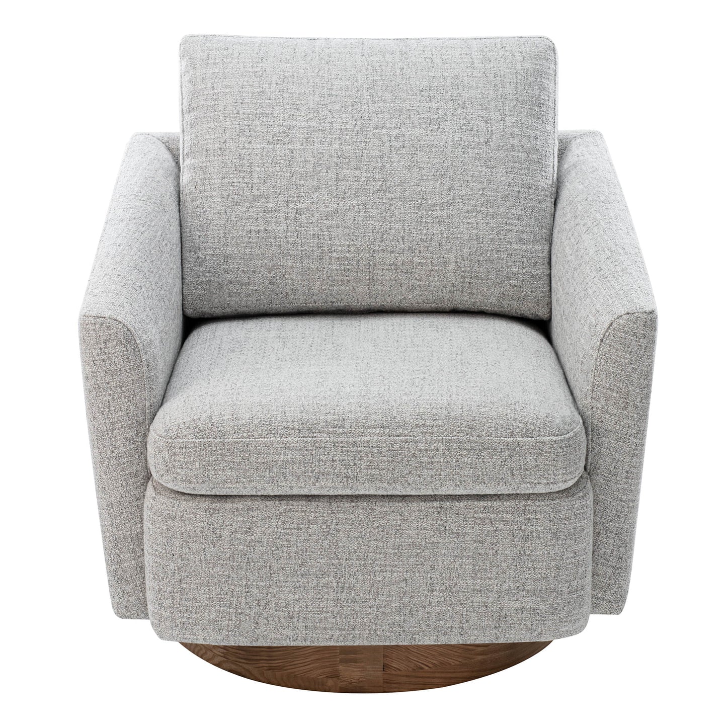 CHITA LIVING-Donella Modern Swivel Accent Chairs-Accent Chair-Fabric-White (Multi-Colored)-