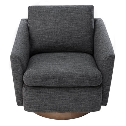 CHITA LIVING-Donella Modern Swivel Accent Chairs-Accent Chair-Fabric-Quarry Gray-