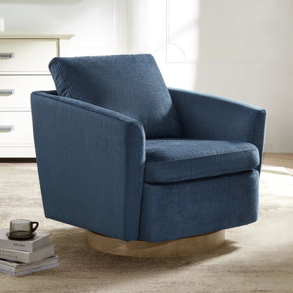 CHITA LIVING-Donella Modern Swivel Accent Chairs-Accent Chair-Fabric-Blue-