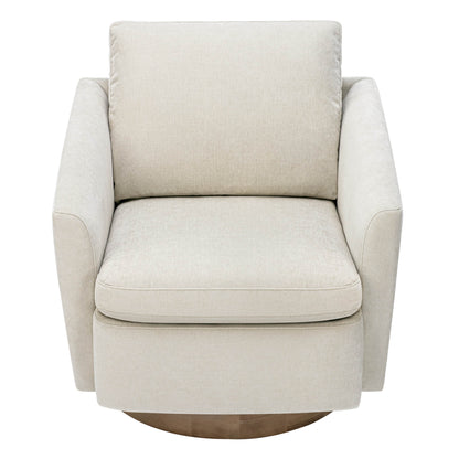 CHITA LIVING-Donella Modern Swivel Accent Chairs-Accent Chair-Fabric-Cream-