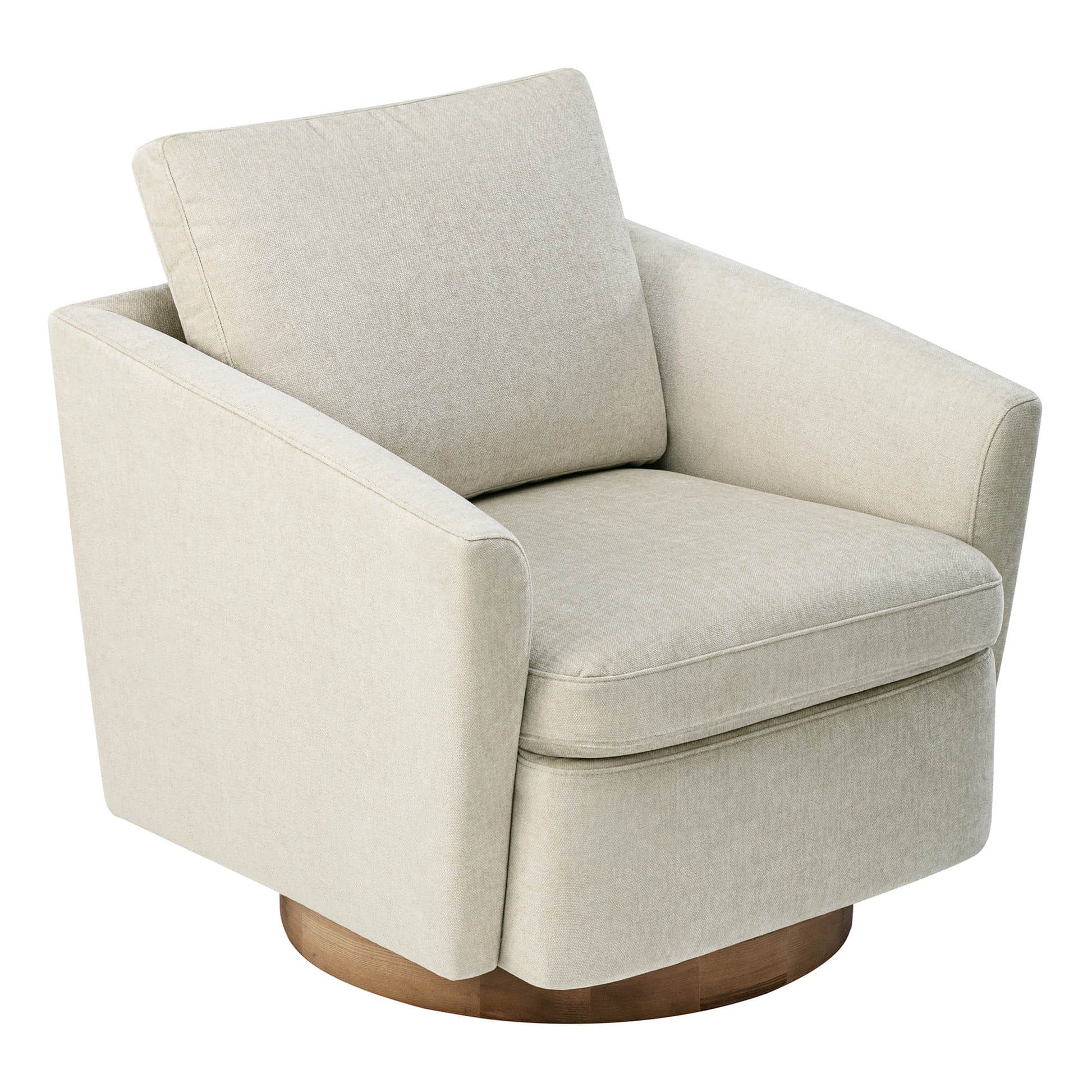 CHITA LIVING-Donella Modern Swivel Accent Chairs-Accent Chair-Fabric-Cream-