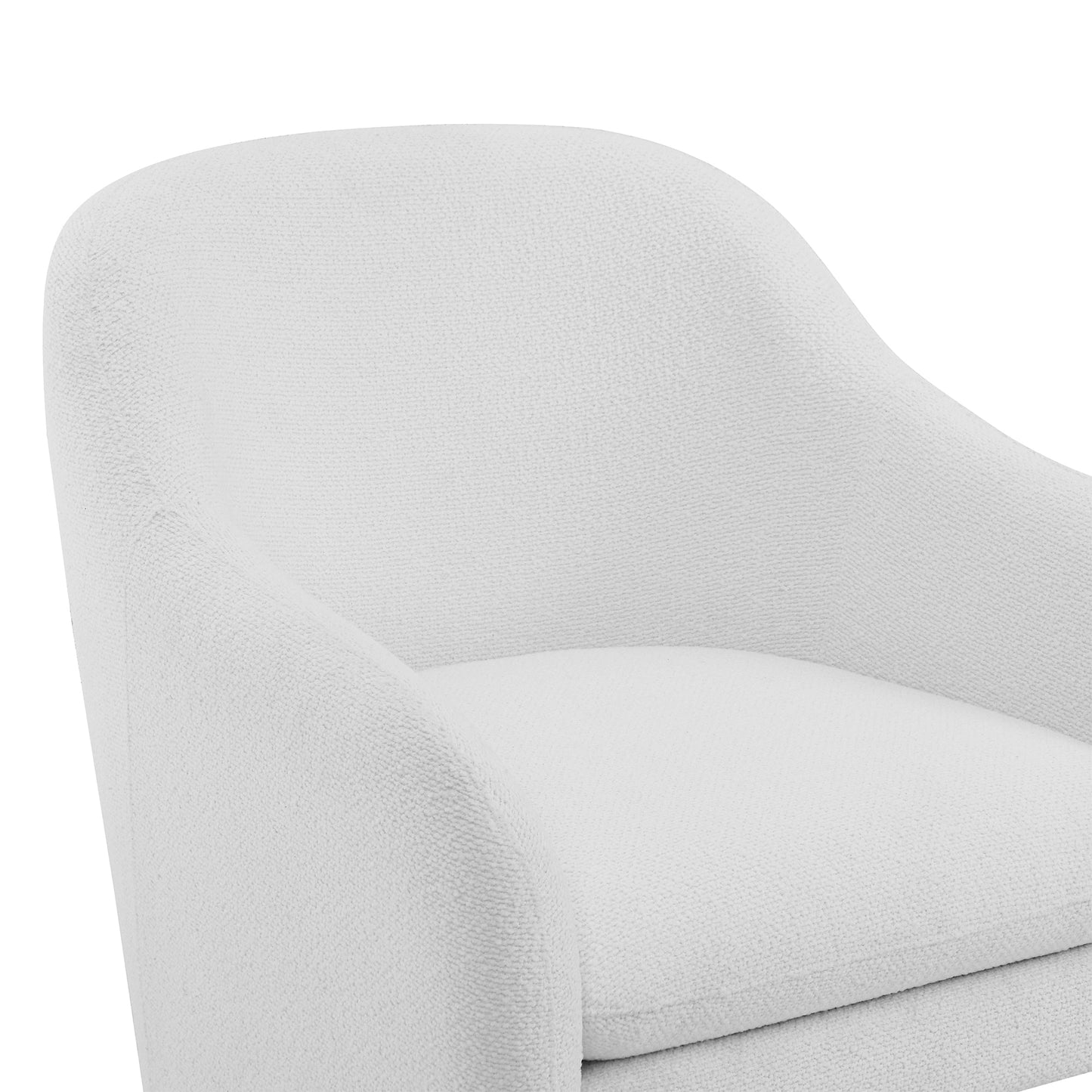 CHITA LIVING-Doris Modern Boucle Accent Chair-Accent Chair-Performance Fabric-White-